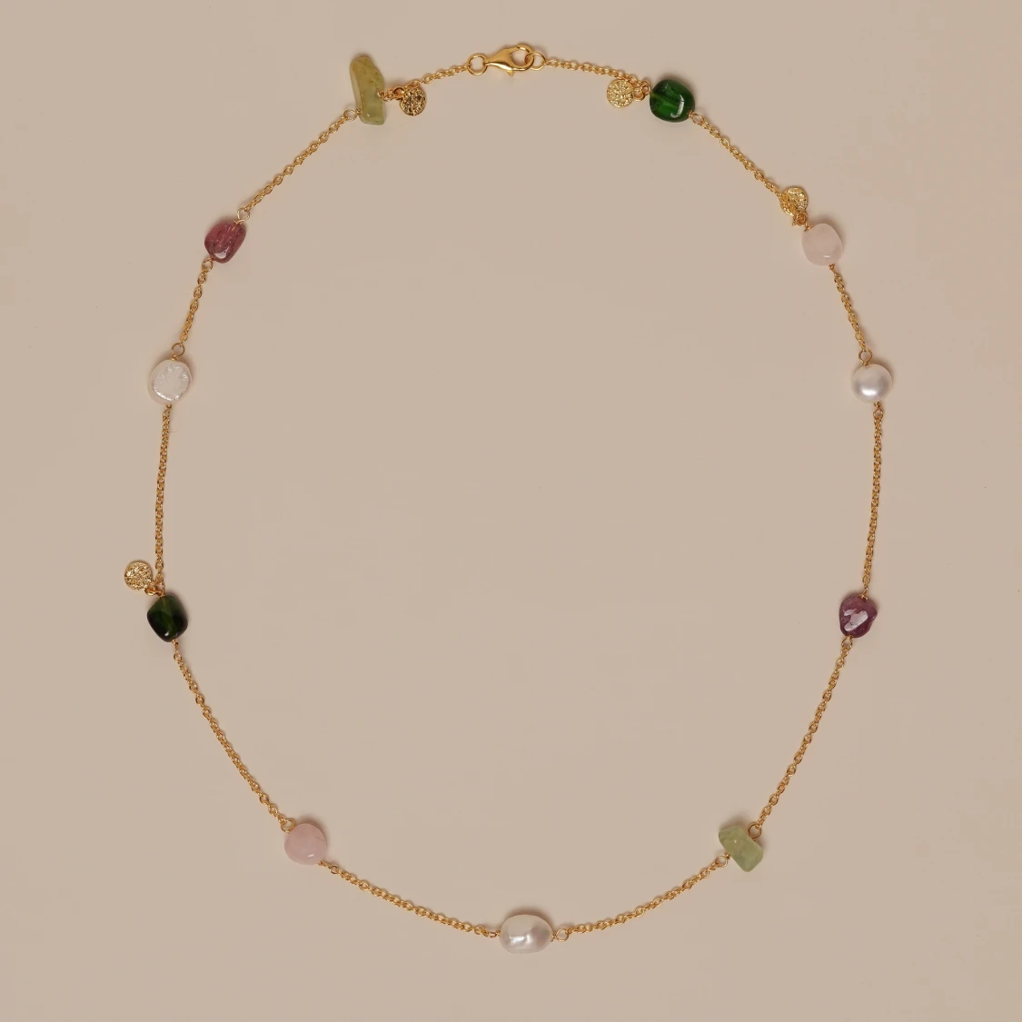 Boho Halsband(mixade stenar/pärlor)