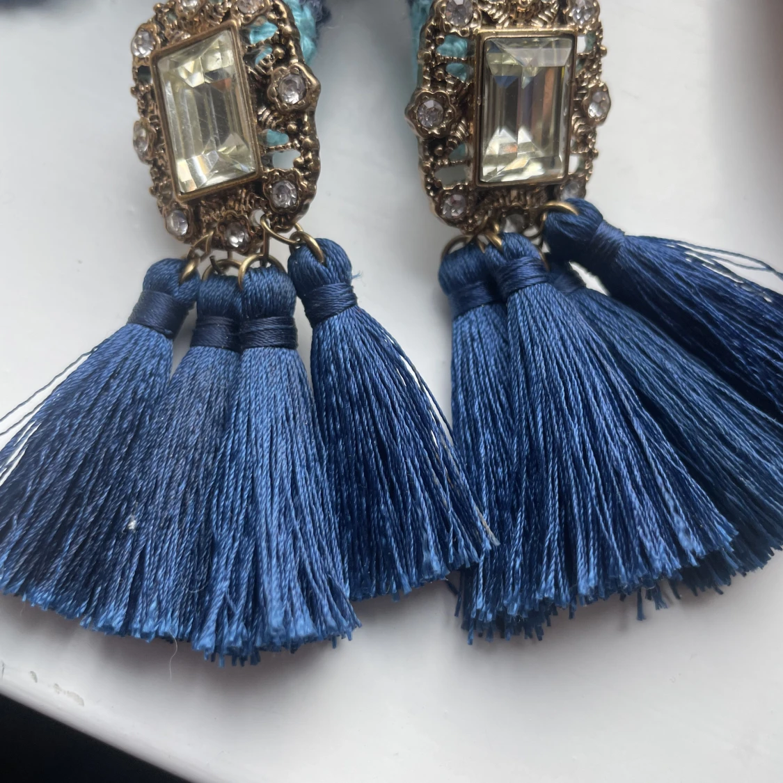 Fina stora blåa örhängen!!💙💙 - 90