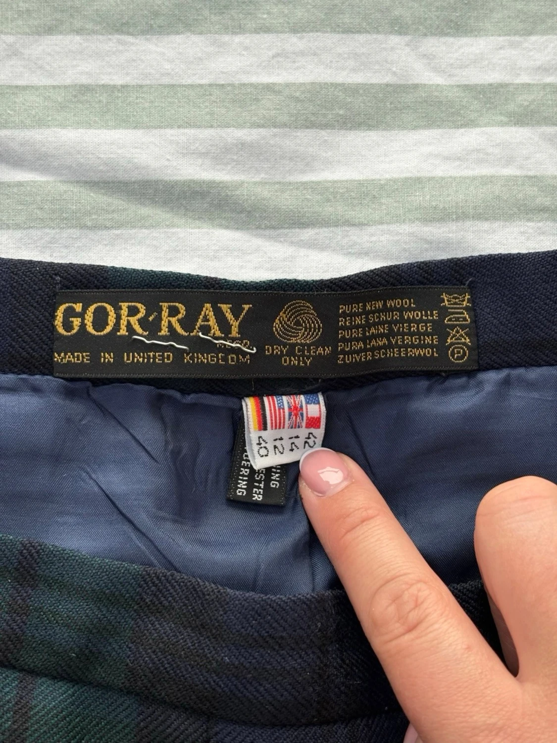 Vintage Gor-Ray plisserade ullkjolar - 2