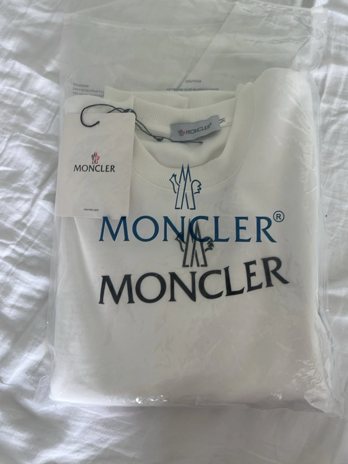 Vit sweatshirt från Moncler - 5