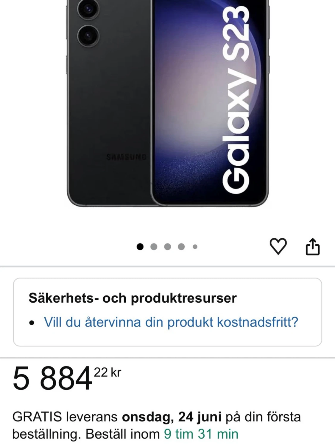 Samsung Galaxy S23 Black 128GB Phantom Black - 3
