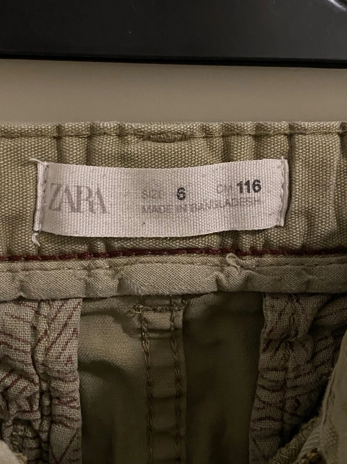 Beige bomullsshorts med fickor - 3