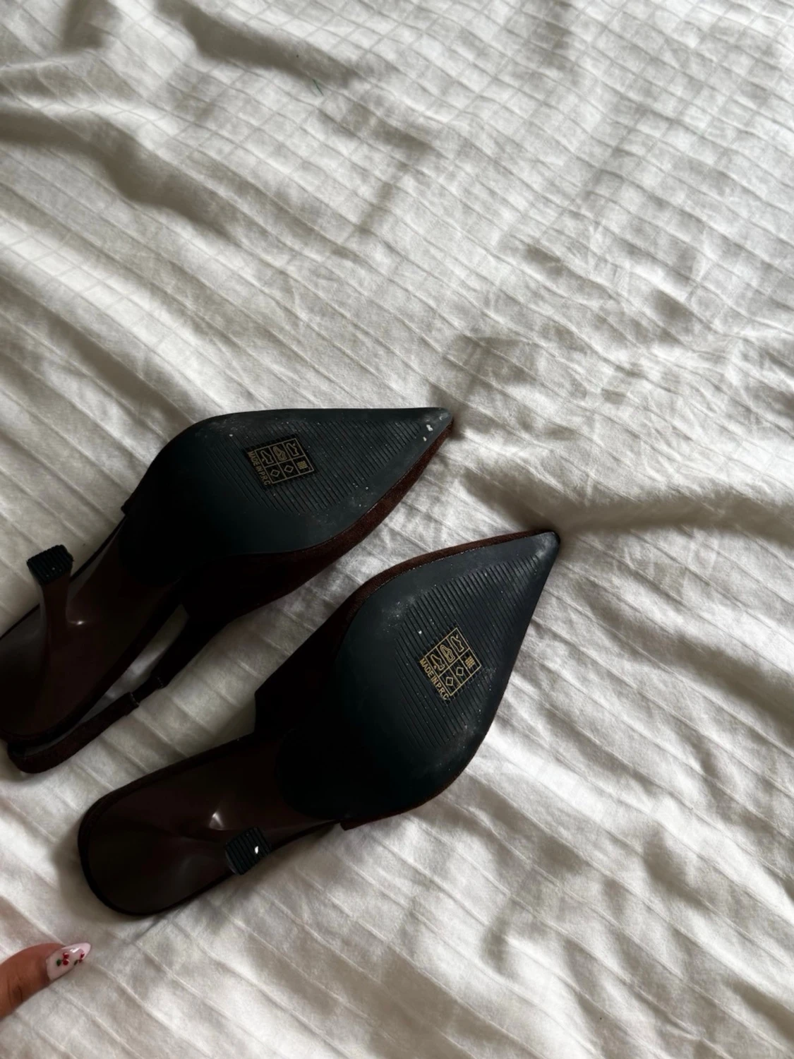 Bruna mocka-pumps från Isabac - 3