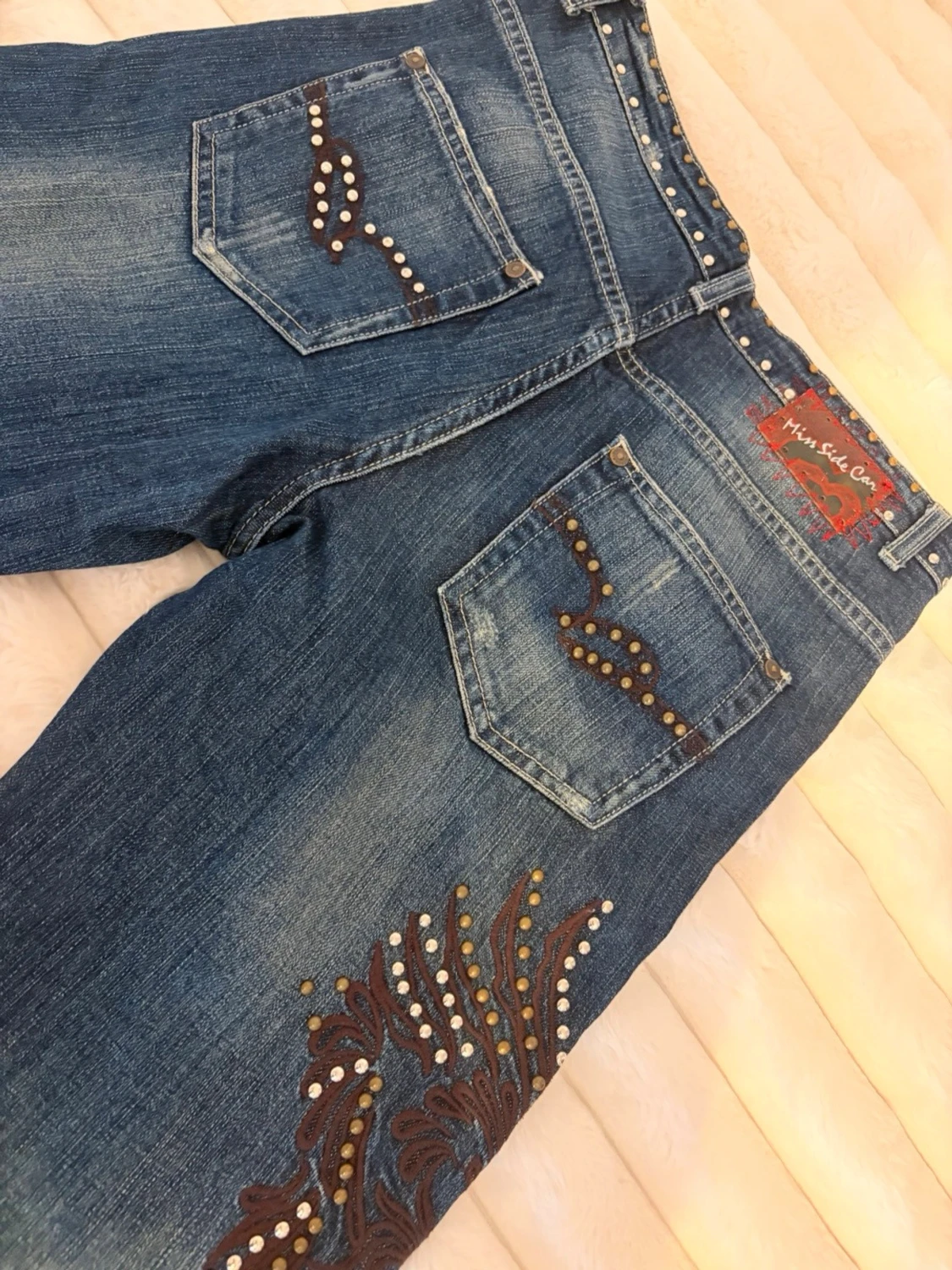 Blå Miss Sixty jeans med nitar - 3