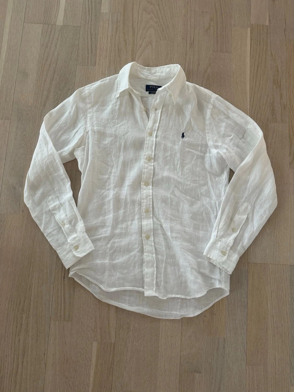 Vit linneskjorta från Polo Ralph Lauren