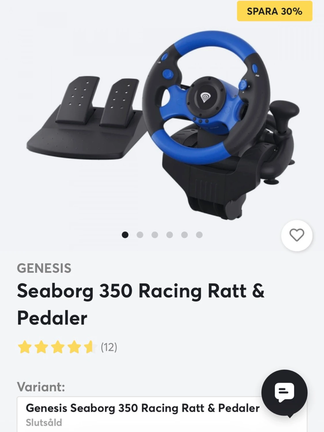 Genesis Seaborg 350 Racing ratt & pedaler - 1