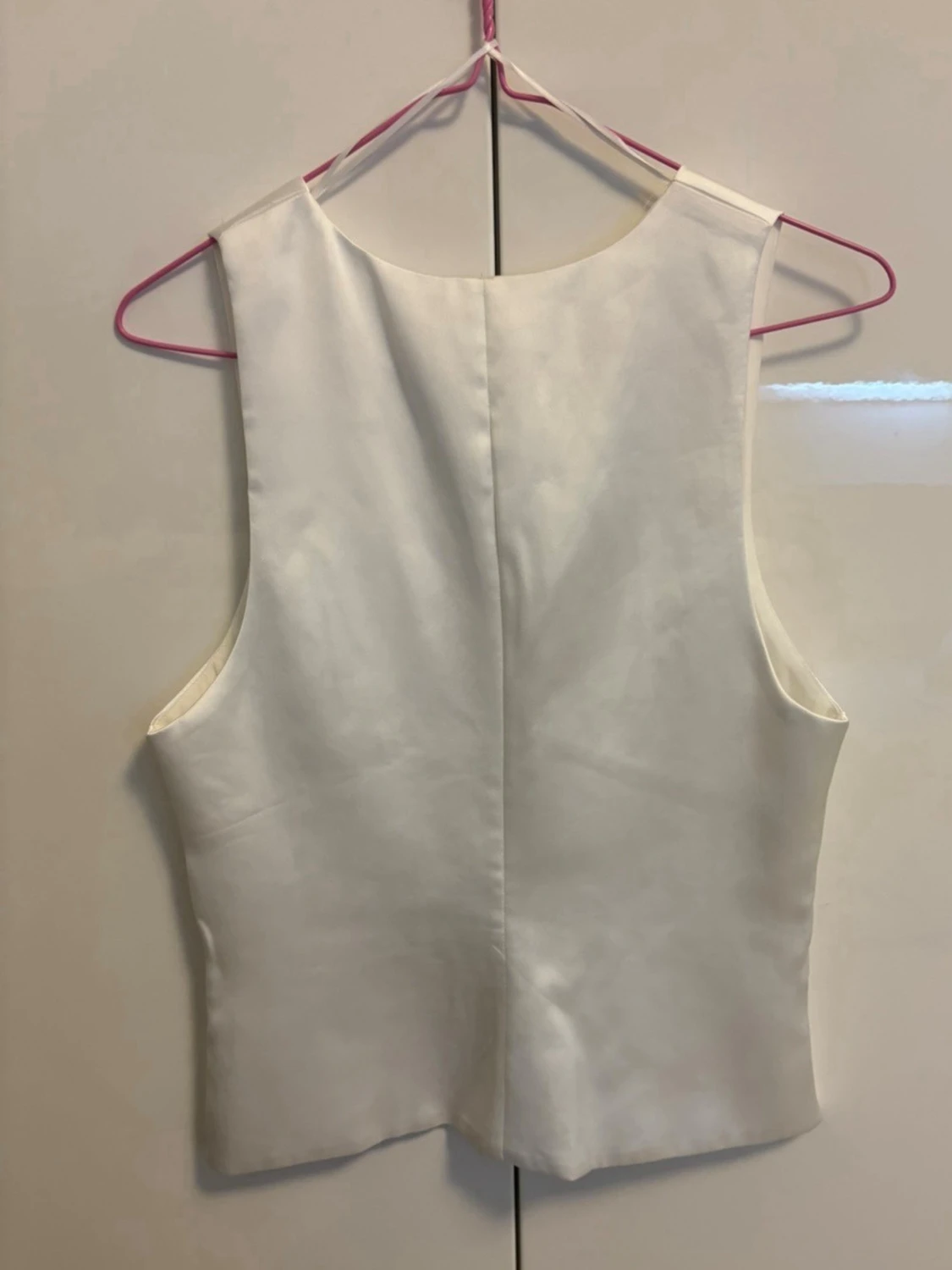 Vit v-ringad korsettopp från Zara - 2