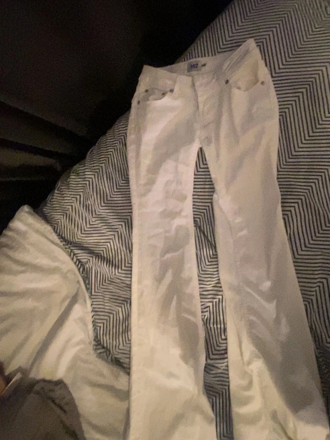 Vita lågmidjade jeans