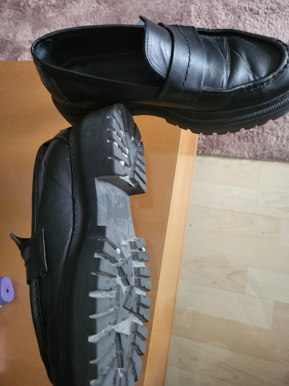 Svarta loafers i skinn - 2