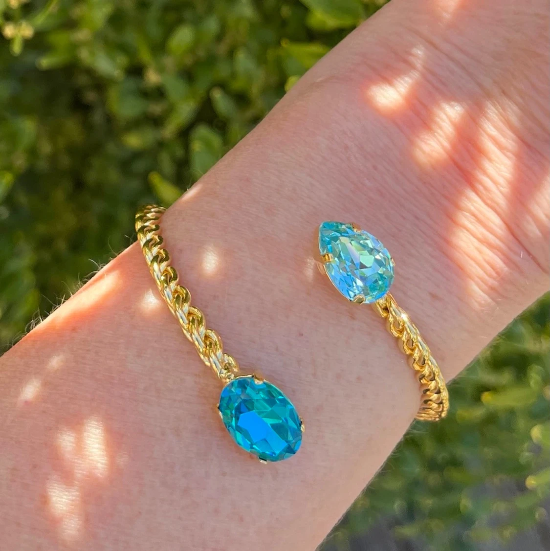 Armband Bangle Aquamarine  - 1