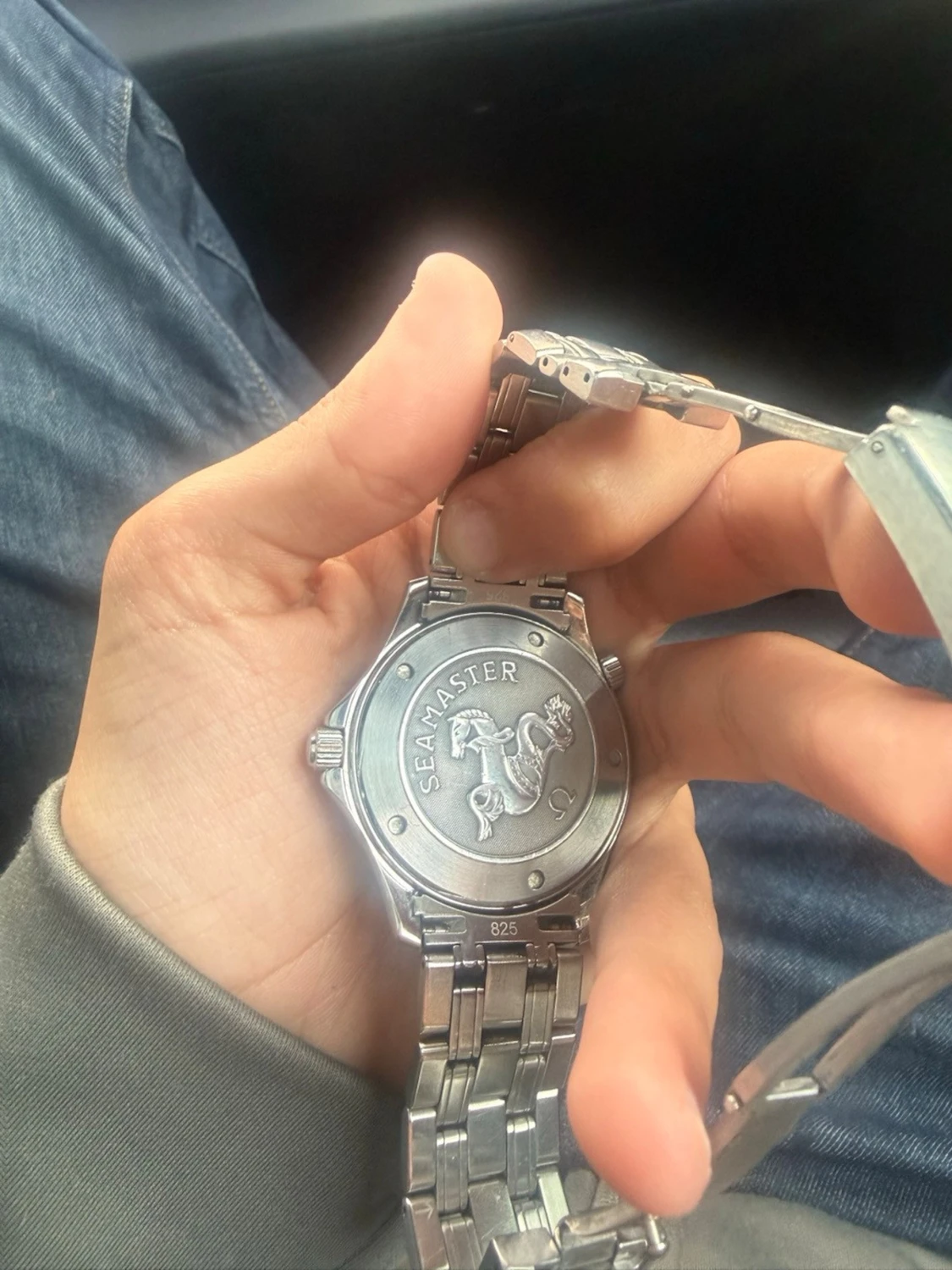 Omega Seamaster blå klocka i stål - 2