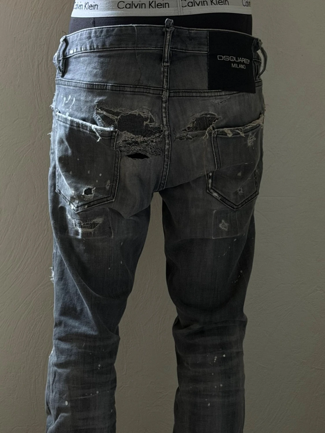 Grå slitna jeans Dsquared2 - 2