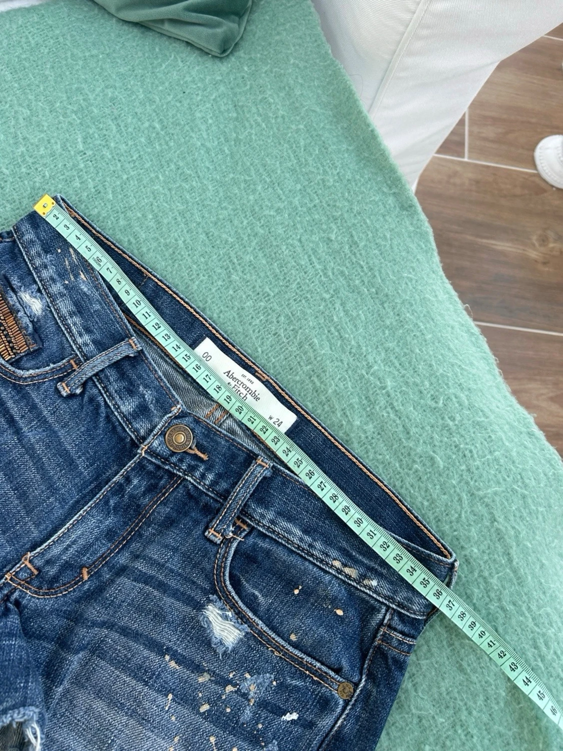 Abercrombie & fitch lågmidjade jeansshorts  - 4
