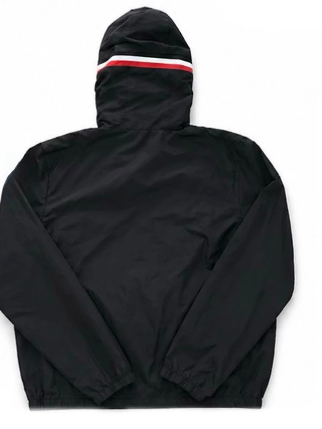 Svart Moncler vindjacka med huva - 1