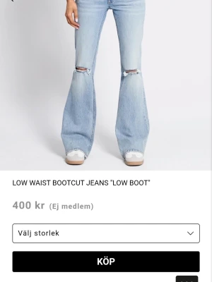 Bootcut jeans - Säljer då dom är för stora men inget fel på dom och använda max 5 gånger. Nypris 400 men säljer för 250, pris kan diskuteras