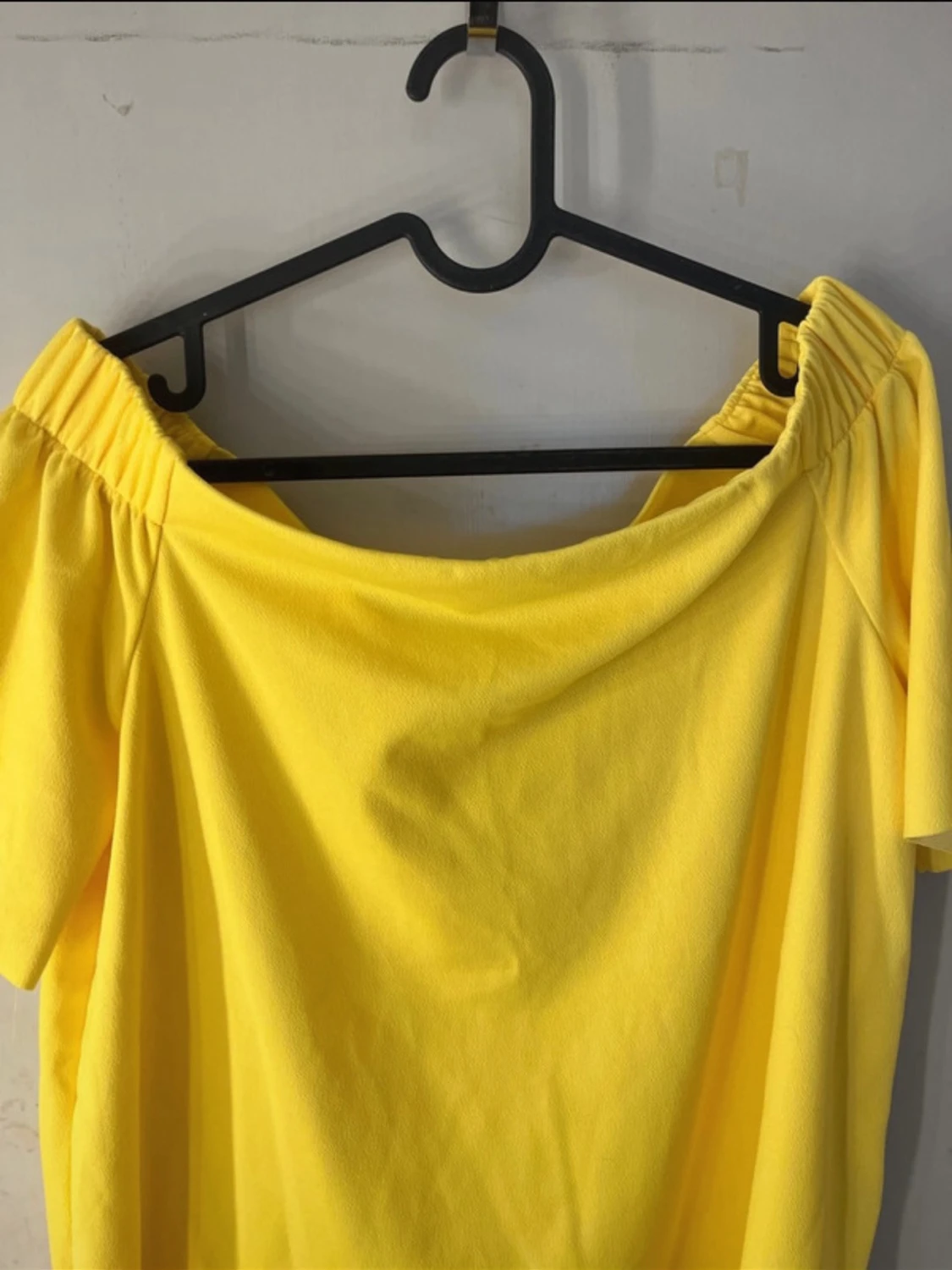 Gul offshoulder topp  - 1