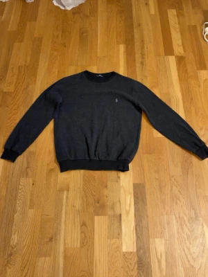 Mörkgrå sweatshirt från Polo Ralph Lauren - Mörkgrå sweatshirt från Polo Ralph Lauren med klassisk rund hals och ribbade muddar. Diskret broderad logotyp på bröstet. Perfekt för en avslappnad och stilren look.