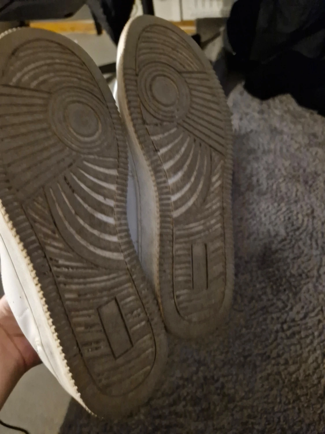 Vita låga sneakers i skinn - 1