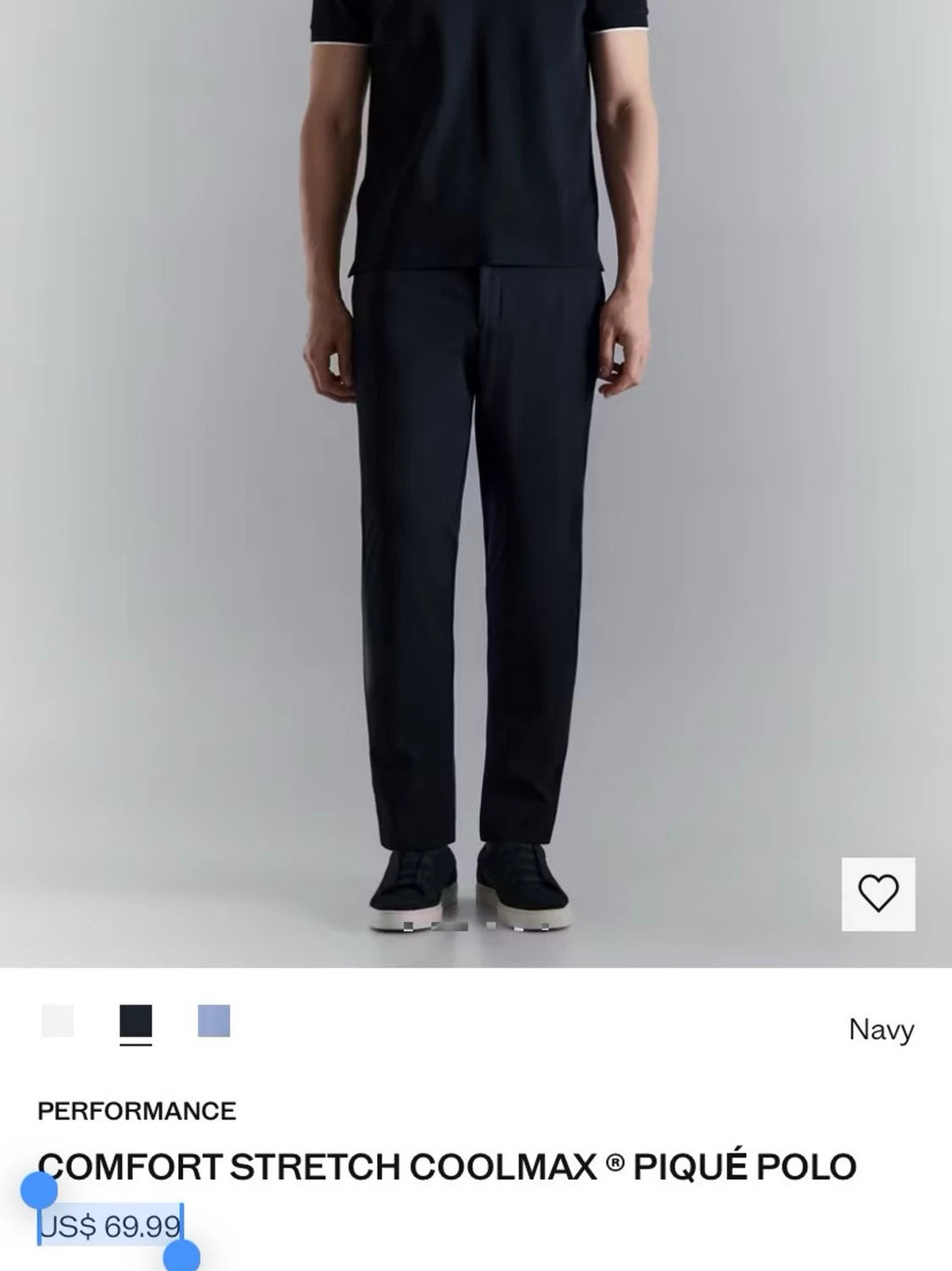 L. Mango pikétröja med vit kant - 3