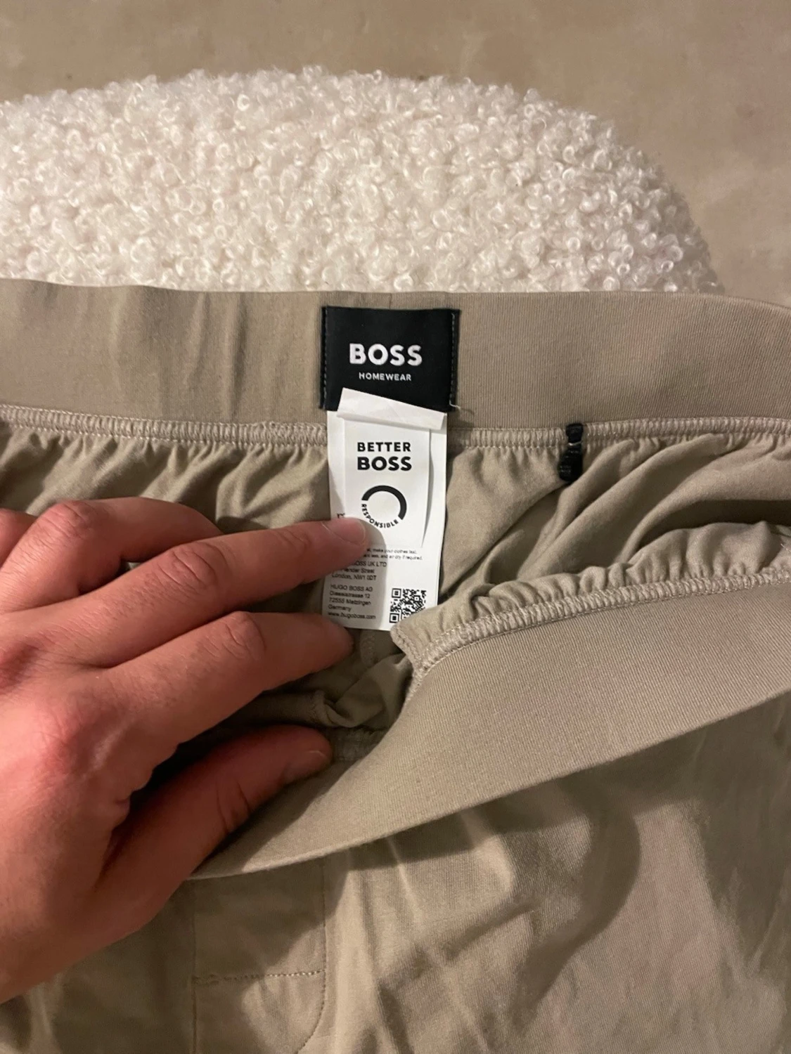 Beige shorts från BOSS Homewear - 1