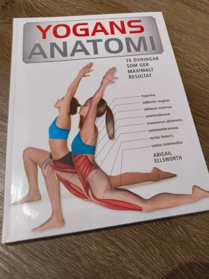Yogans anatomi av Abigail Ellsworth - En bok med färgbilder som visar yogapositioner och musklernas funktion. Perfekt för dig som vill förstå kroppen bättre och få ut mer av din yoga. Innehåller 75 övningar för maximalt resultat.