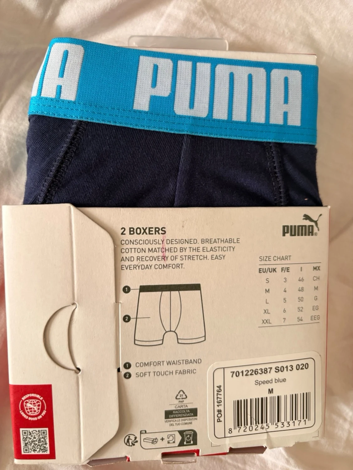 Puma boxerkalsonger 2-pack blå M - 1