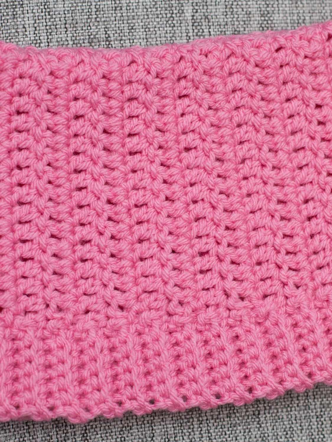 Crochet cat beanie virkad kattmössa rosa - 3