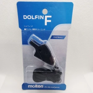 Molten Dolfin F Domar Visselpipa - Molten Dolfin F visselpipa, speciellt utformad för fotboll.  Denna visselpipa ger ett klart och distinkt ljud som är lätt att höra över hela planen. Perfekt för tränare och domare.