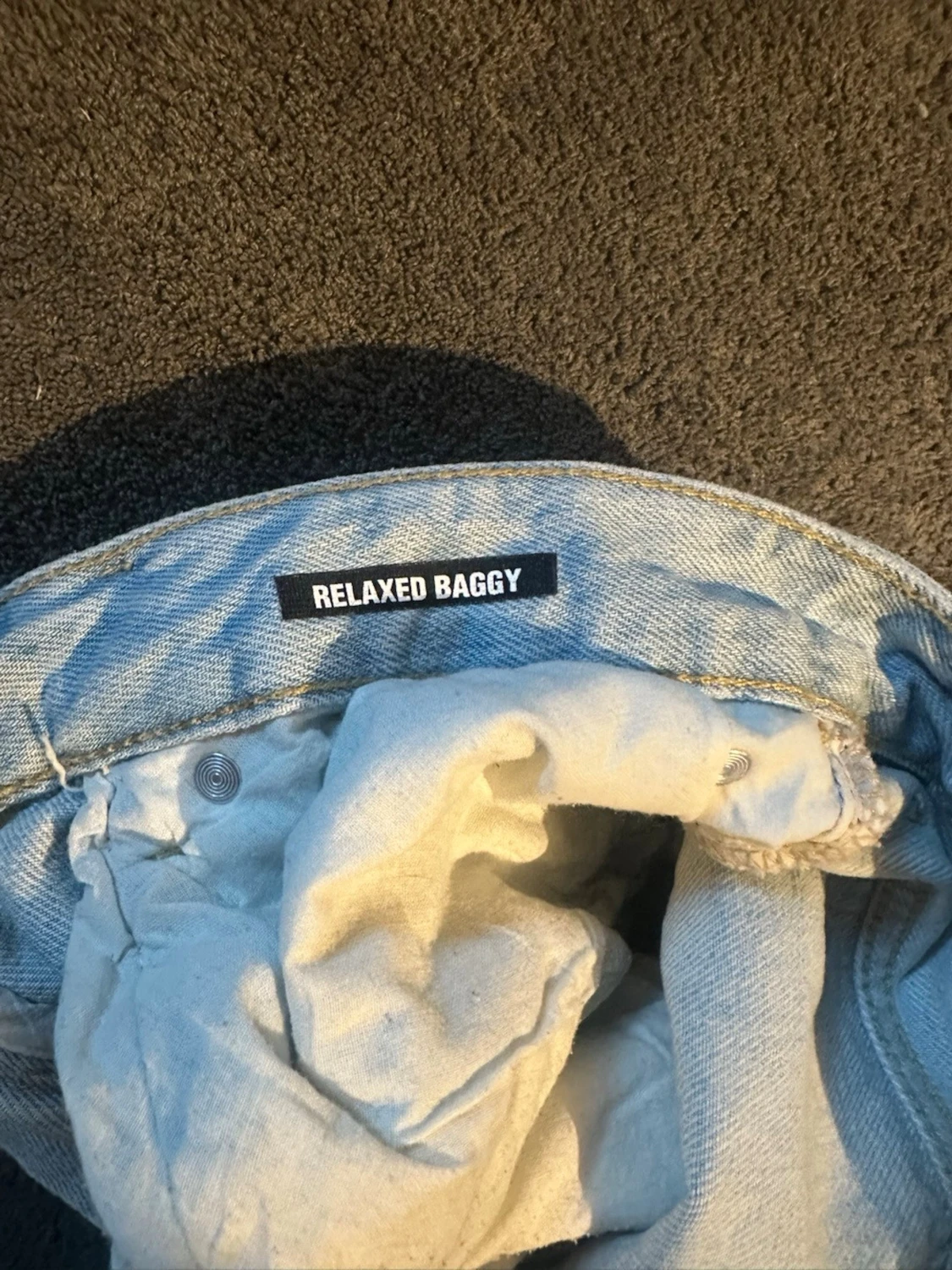 Ljusblå  jeans i denim - 4