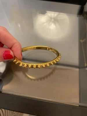 Guldigt armband från Edblad - Säljer detta snygga guldiga armband med nitar från Edblad. Endast använd två gånger