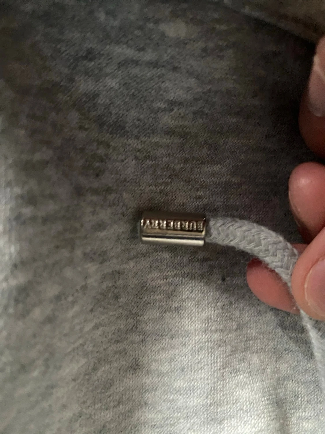 Grå zip hoodie från Burberry - 2