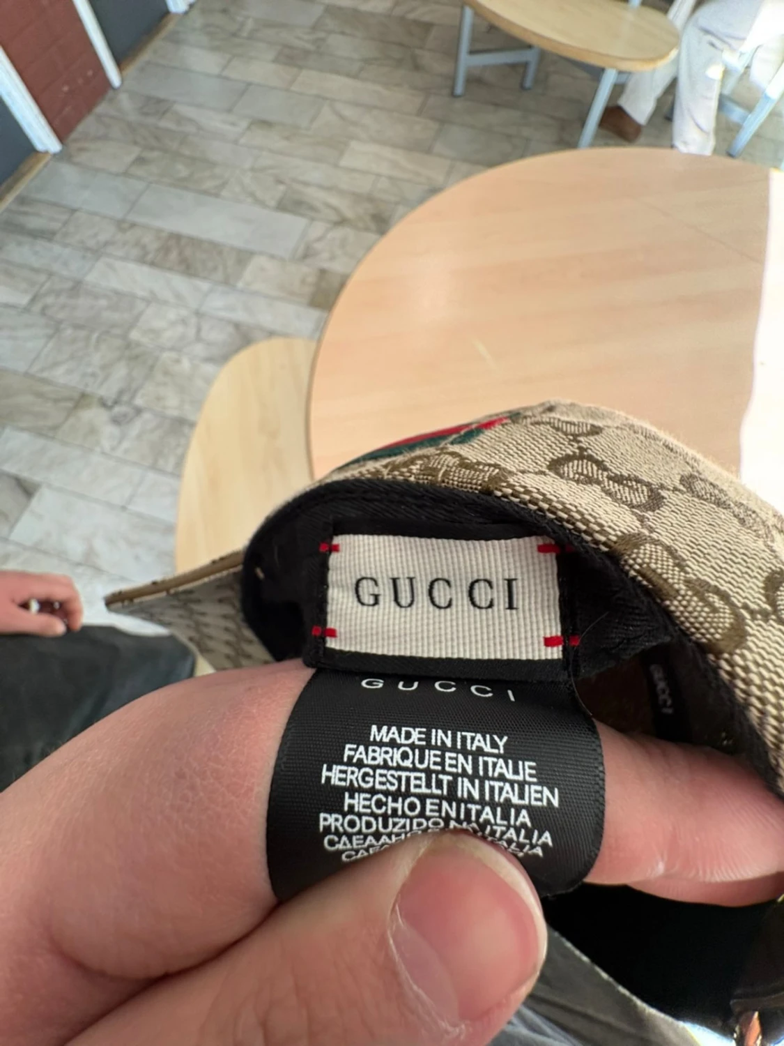 Beige GG keps från Gucci - 3