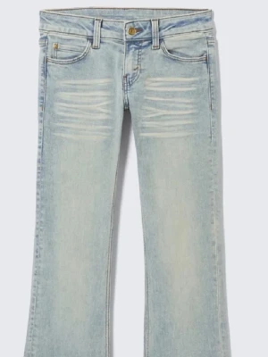 Ljusa lågmidjade jeans - Ljusa weekday jeans lågmidjade