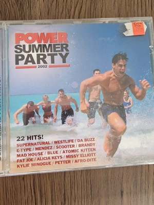 Power Summer Party 2002 CD - Power Summer Party 2002 är en samlings-CD med 22 hits från artister som Westlife, E-Type, Scooter, Kylie Minogue och Alicia Keys. Omslaget visar personer som springer på stranden och CD-fodralet är av genomskinlig plast.