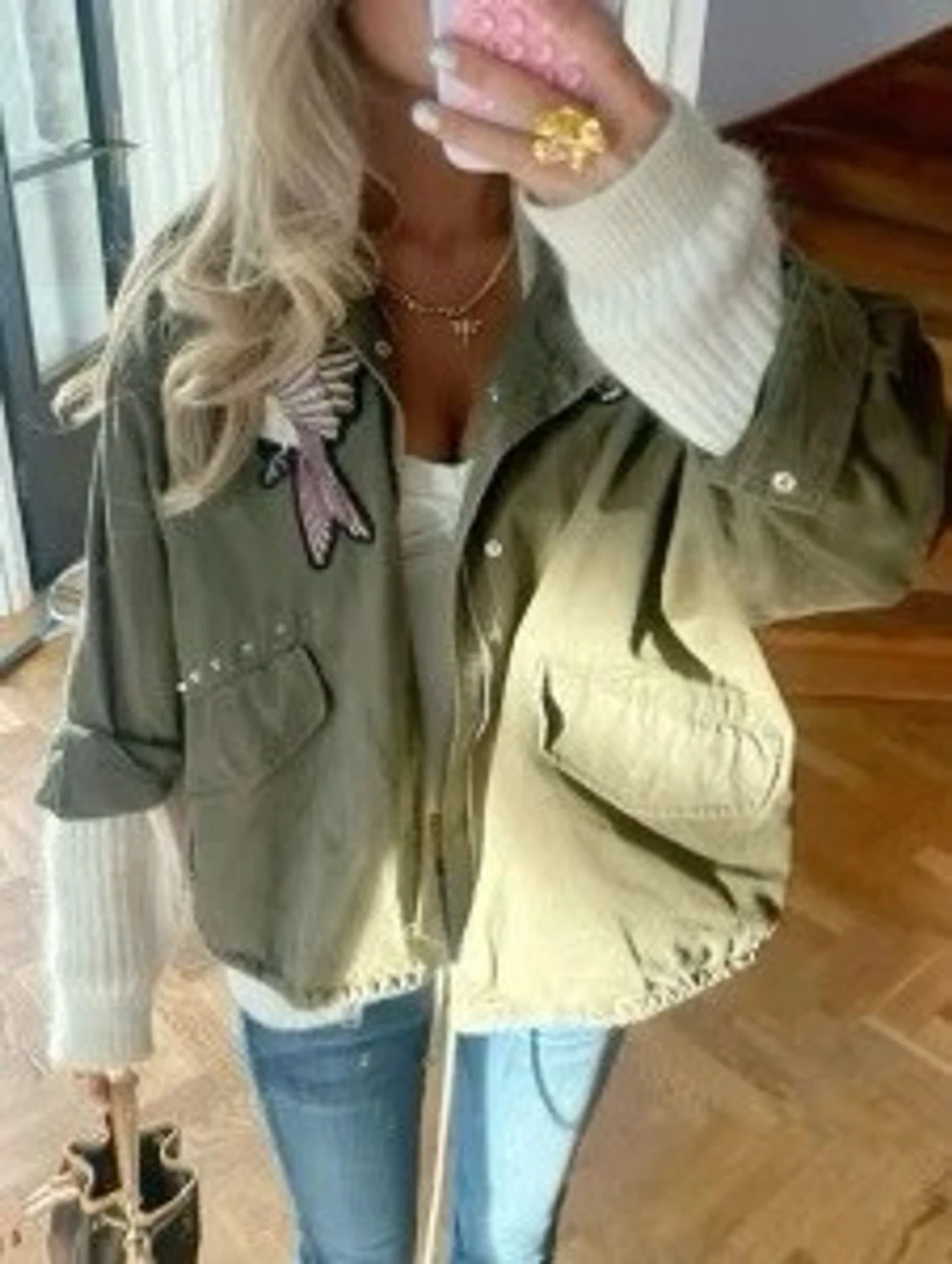 Grön jacka ifrån H&M - 2