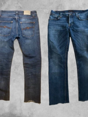 Nudie jeans - Nudie jeans | storlek: W33 L36 (klippta där ner så passar L 35-34) | modell: grim tim | skick: mycket bra (förutom klippningen) | bara att kontakta vid frågor!🤩