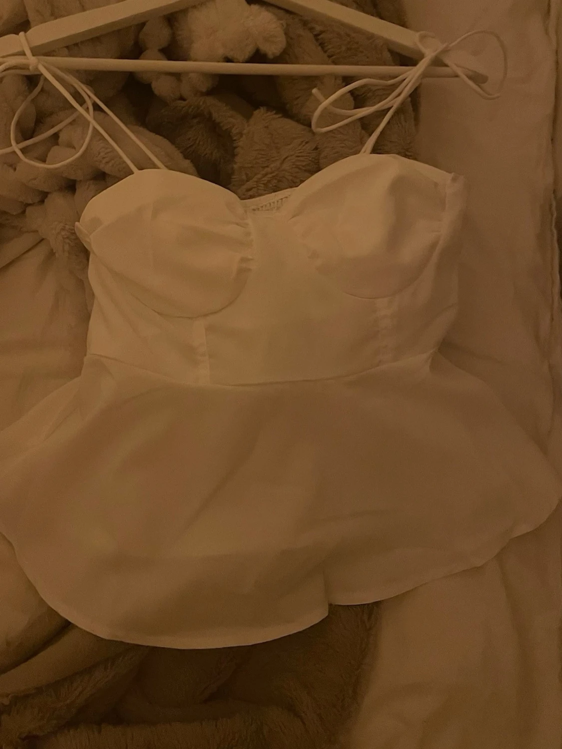 Super söt vit topp