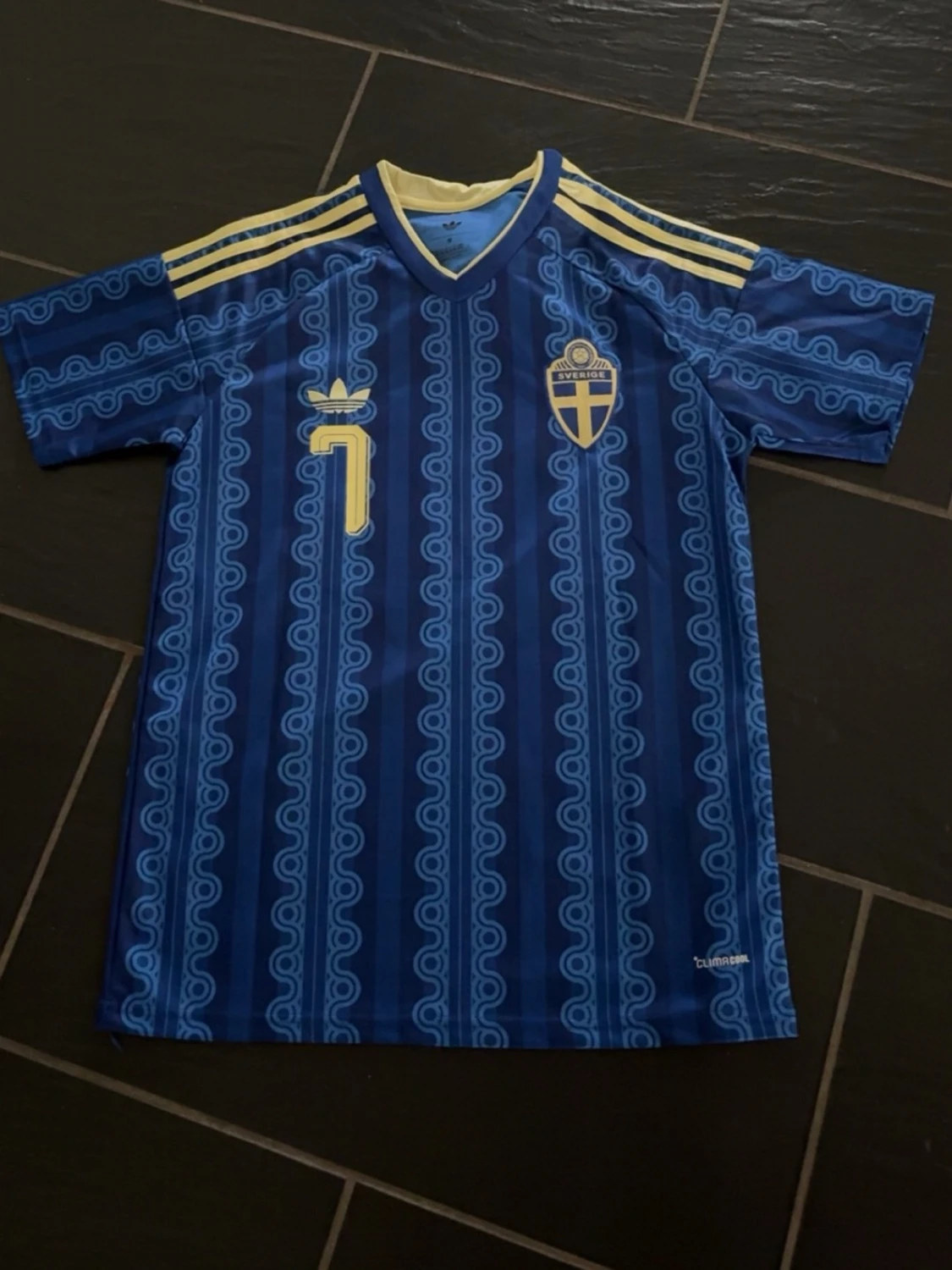 Blå Sverige fotbollströja Adidas - 1