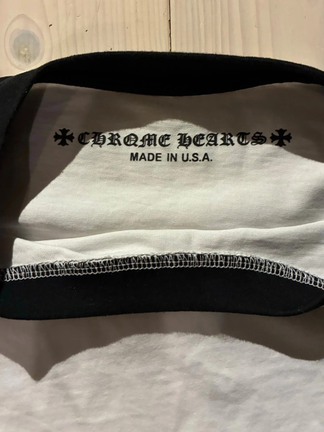 Chrome Hearts svartvit långärmad tröja - 4