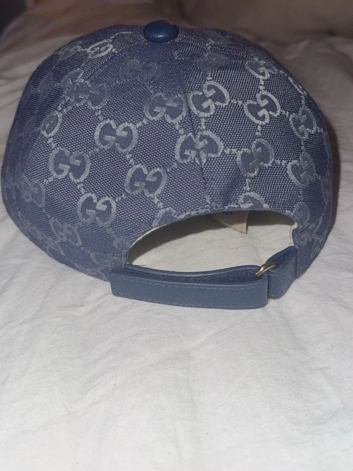 Blå GG-mönstrad keps från Gucci - 2