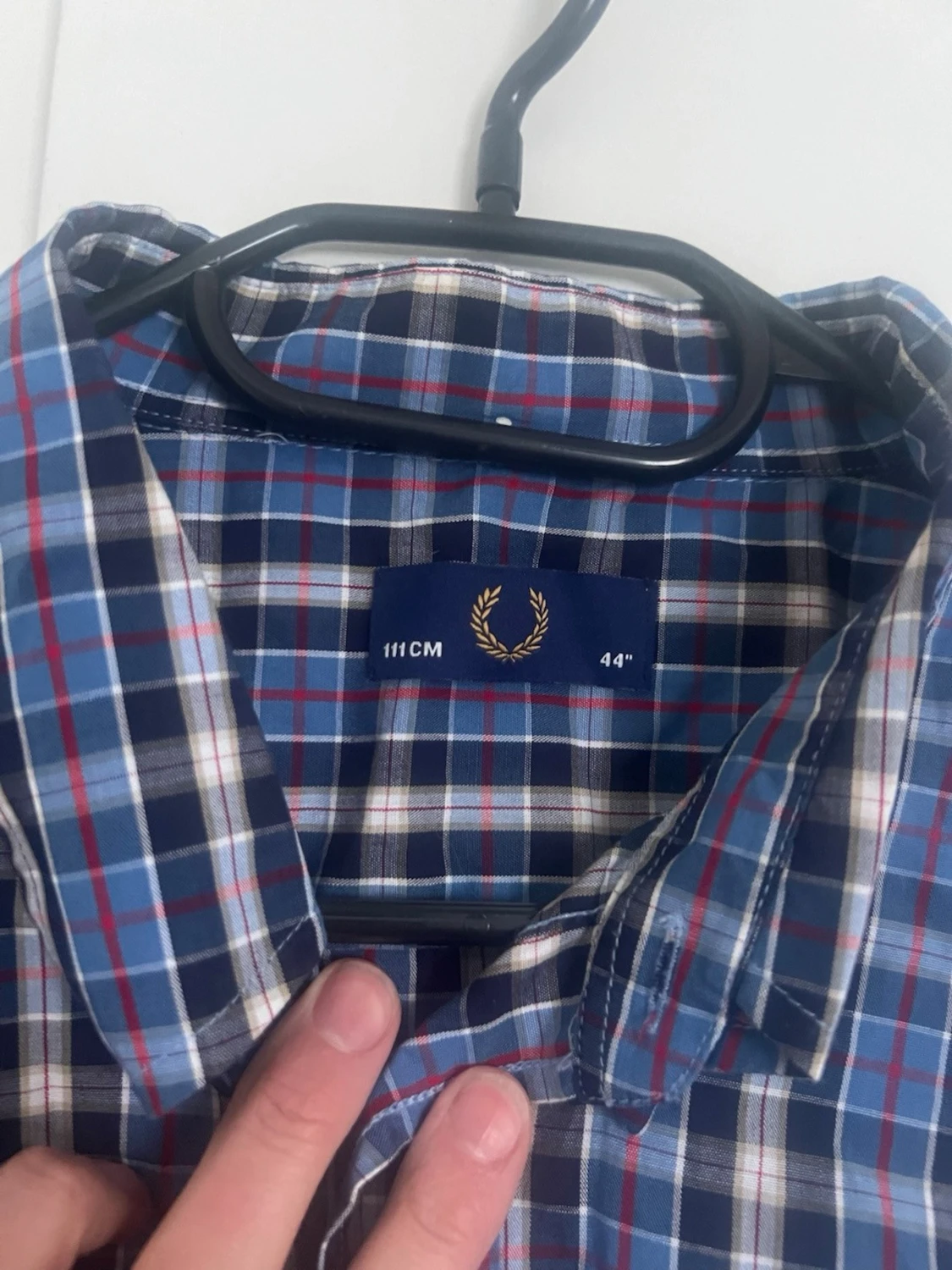 Blårutig kortärmad skjorta Fred Perry - 2