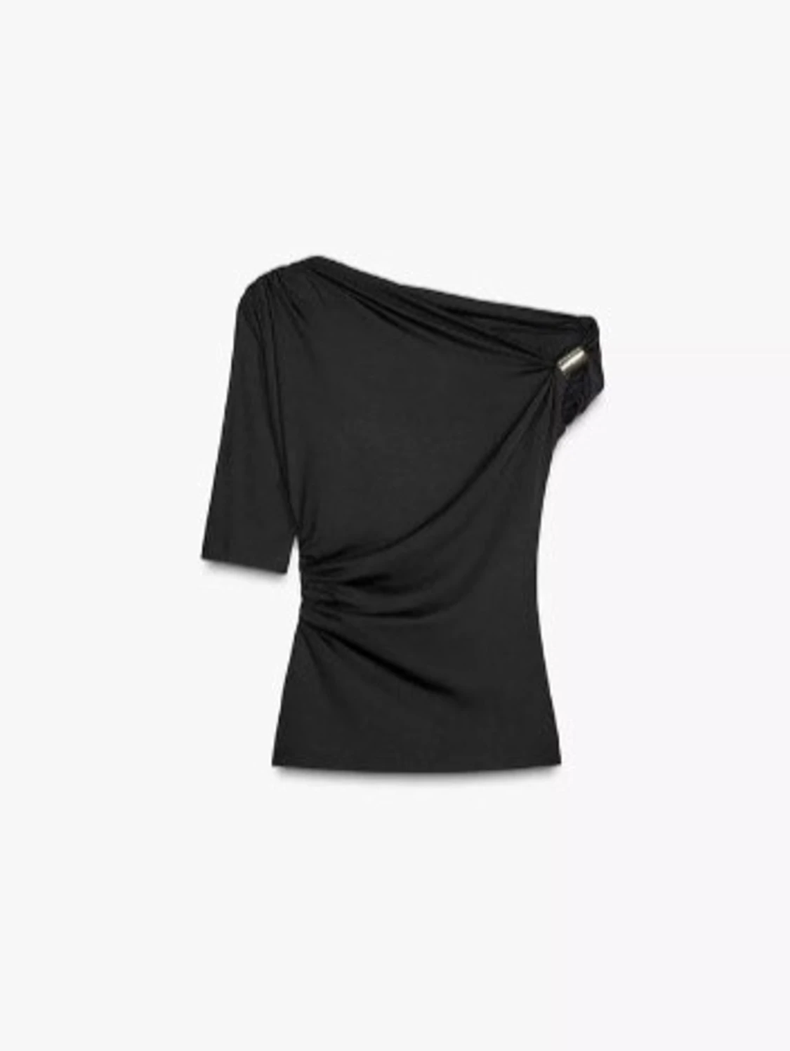 Svart oneshoulder topp