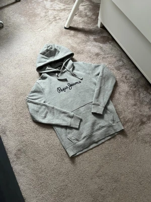 Grå hoodie - Säljer en grå pepe jeans hoodie i mycket bra skick. Hoodien är i storlek xs.
