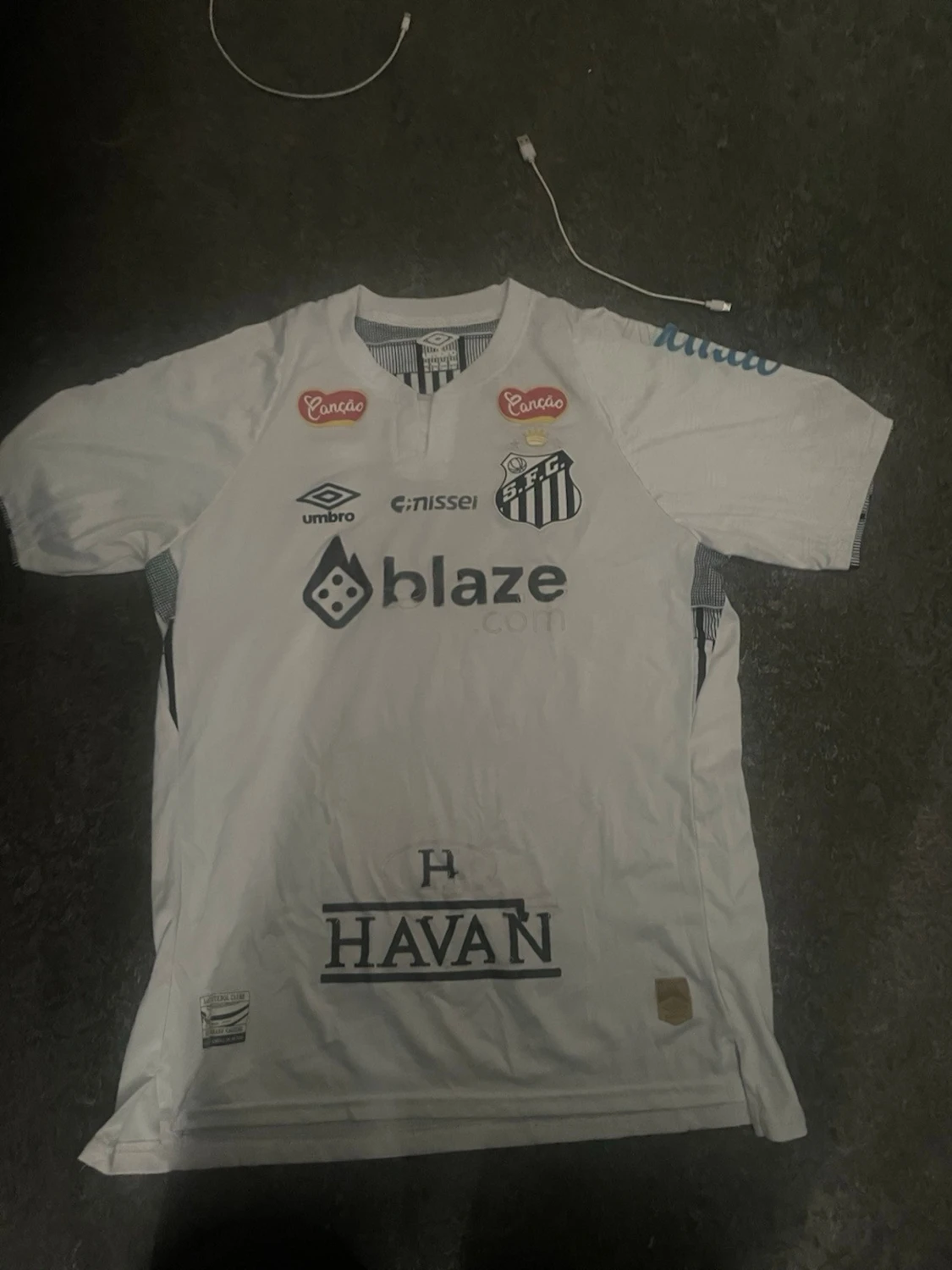 Vit Umbro matchtröja med tryck - 2
