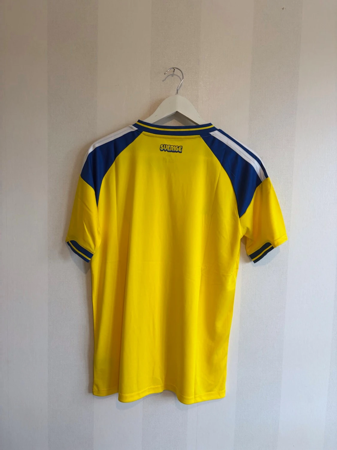Svensk landslagströja Adidas gul/blå - 1