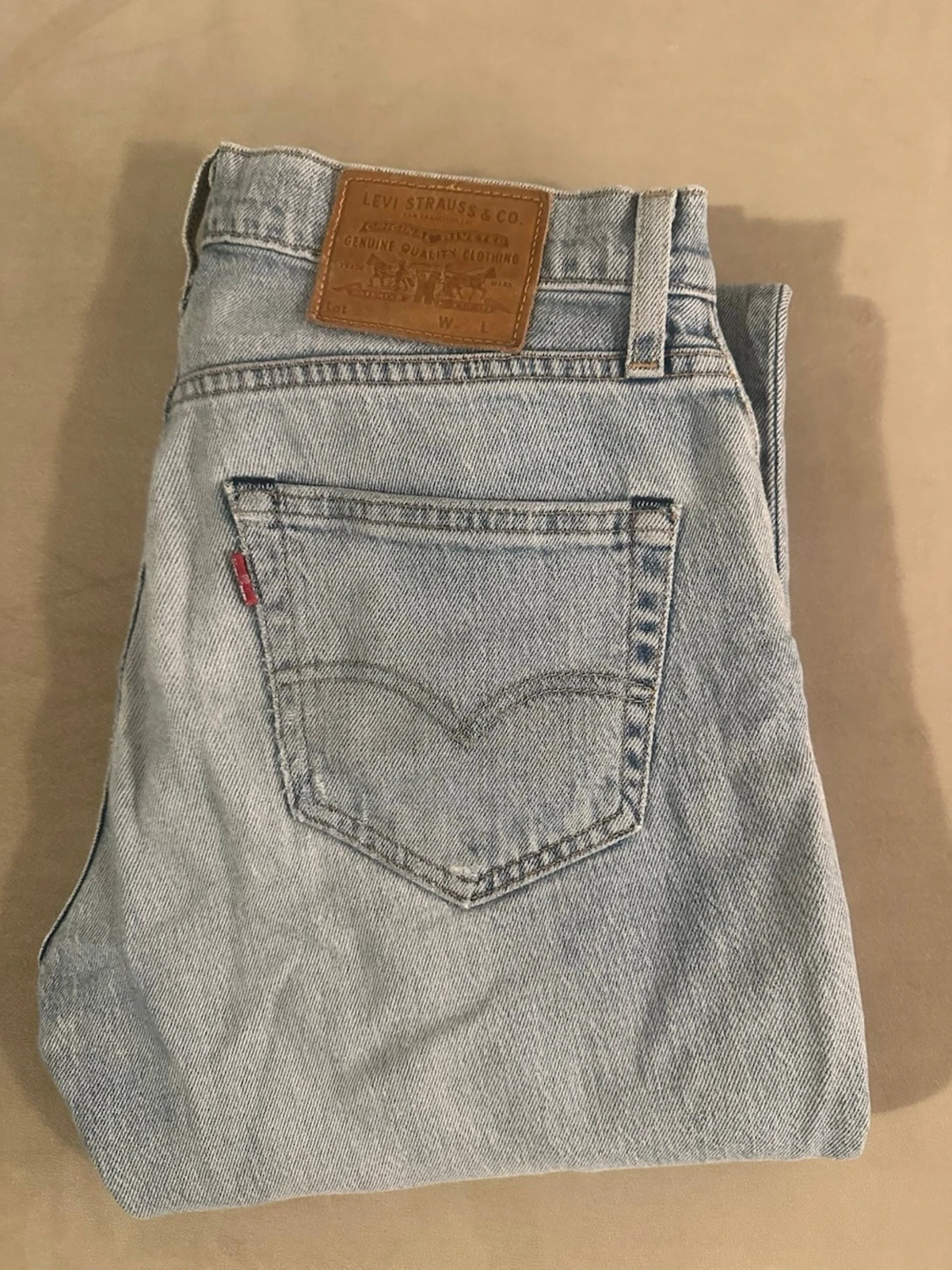 Ljusblå Levi's 501 jeans