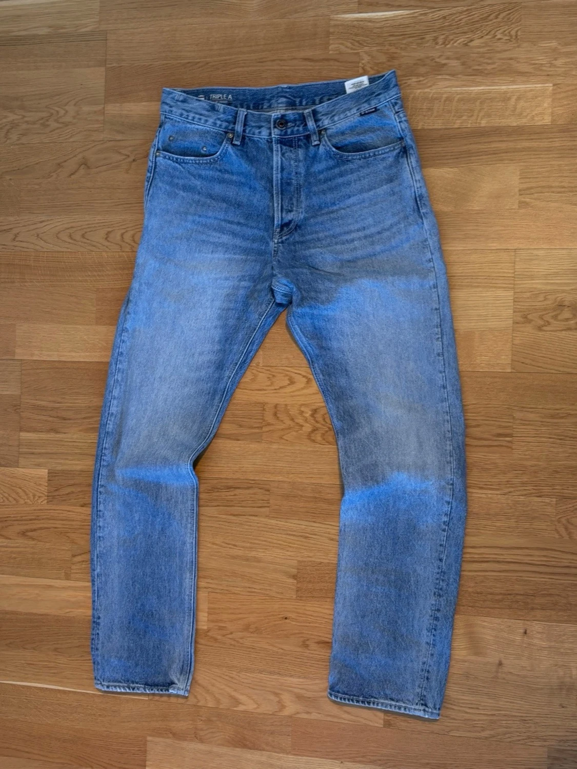 G-star raw ljusblå raka jeans