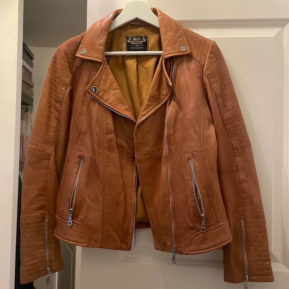 Vintage Stradivarius Real Leather Jacket - 1