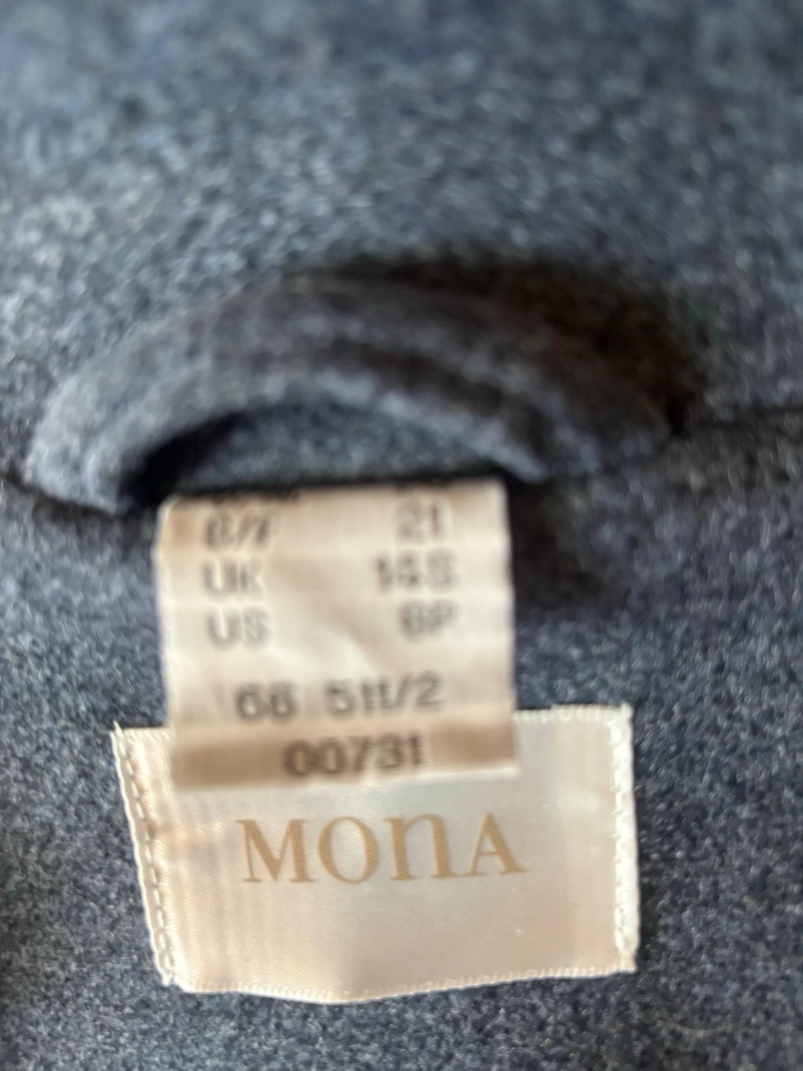 Mörkgrå klassisk ullrock - 2