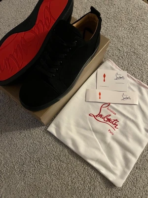 Christian Louboutins Svart  - Aldrig Använda ✔️, Storlek: 44 ✔️, Kommer med alla tillbehör 📦, Skickas inom 1 dag 🚀, kontakta gärna för mer info 😊